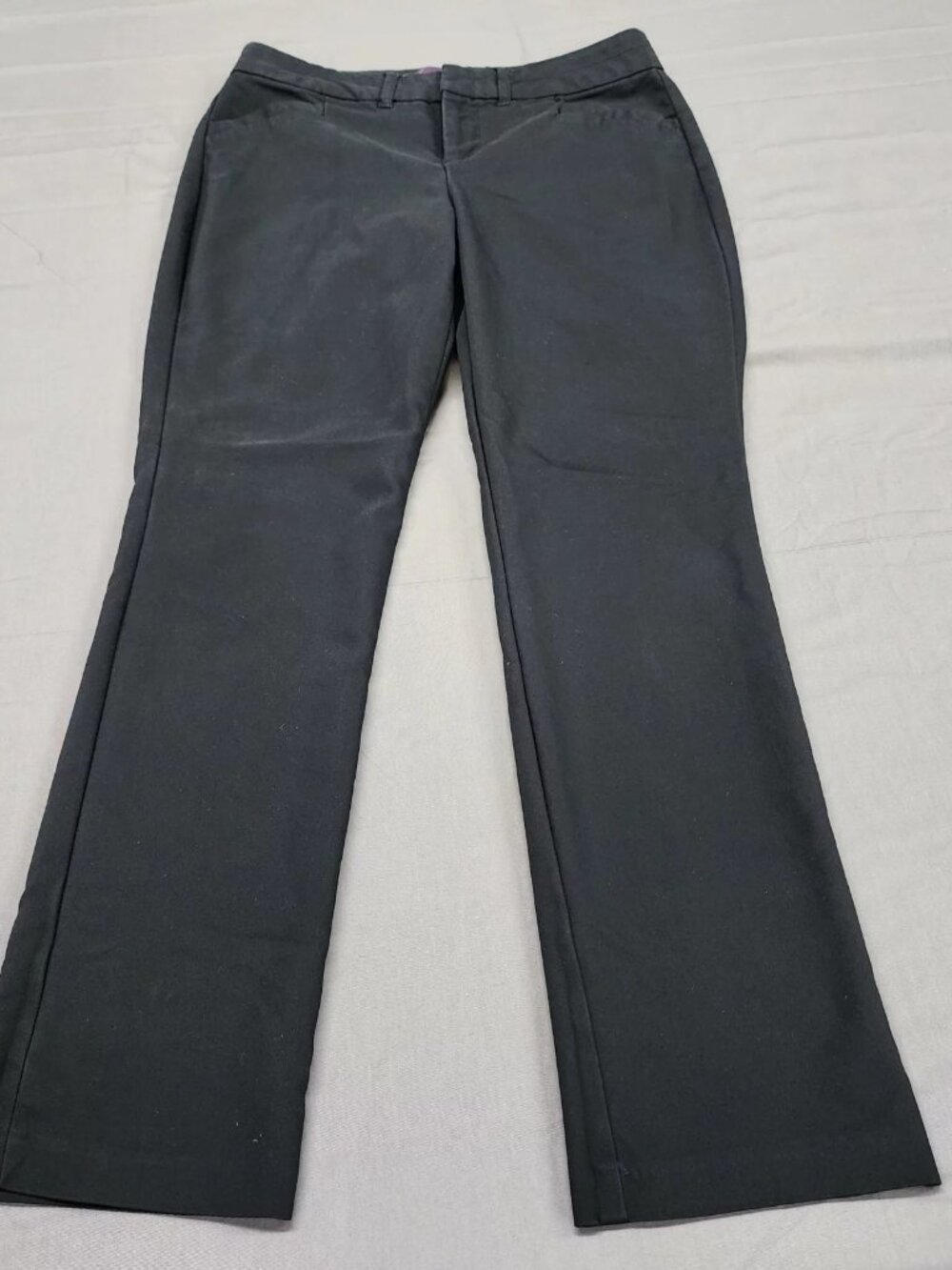 Gloria Vanderbilt Women's Pants Size 6 Short Black Straight Stretch 30x29
